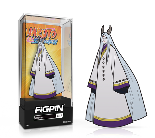 FiGPiN Anime: Naruto - Kaguya (1113) 3-Inch Enamel Pin (Mighty Collector Bundle)